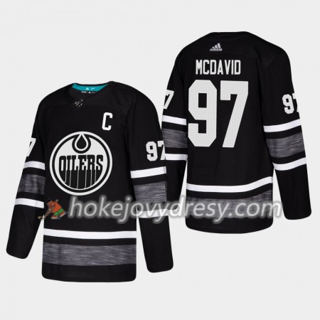 Pánské Hokejový Dres Edmonton Oilers Connor McDavid 97 Černá 2019 NHL All-Star Adidas Authentic